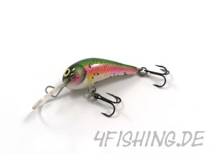 Der BOMBIC 4 von MONARCH DOK - ein handgefertigter Forellenkiller in RAINBOW TROUT II