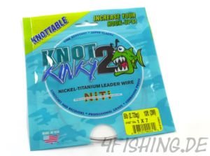 1x7 Multi Strand Nickel-Titanium Vorfach "Knot 2 Kinky" in 6 lbs (2,75 kg)