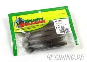 Bass Assassin Walleye Assassin (Turbo Sea Shad) in 4" BLACK SHAD