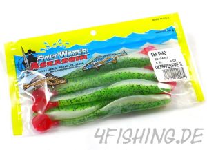 Bass Assassin Sea Shad in 5inch (ca.13cm) CHARTREUSE PEPPER FT