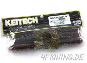 Keitech SALTY CORE TUBE in 4,25" Farbe GREEN PUMPKIN CRAWDAD