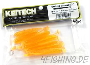 KEITECH Swing Impact in 2 Inch ORANGE SHINER