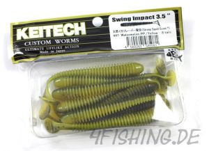 KEITECH Swing Impact in 3,5 Inch WATERMELON PP. / YELLOW