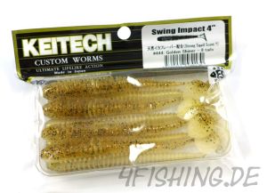 KEITECH Swing Impact in 4 Inch Golden Shiner