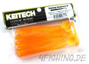 KEITECH Swing Impact in 4 Inch ORANGE SHINER