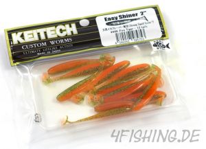 KEITECH Easy Shiner FIRE TIGER in 2" - aromatisierter Topgummi aus Japan