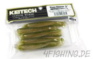 KEITECH Easy Shiner BABY BASS in 3" - aromatisierter Topgummi aus Japan