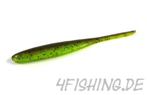KEITECH Shad Impact GREEN PUMPKIN / CHARTREUSE in 5"