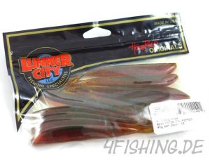 Lunker City Fin-S Fish in 4" MOTOROIL PEPPER