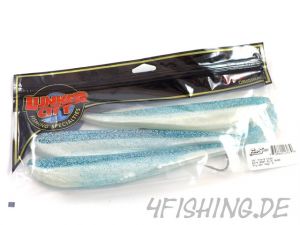 Lunker City Fin-S-Fish in 10" BABY BLUE SHAD der Megavertikalgummi