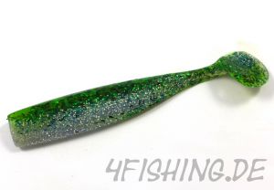 Lunker City Shaker in 4.5" (ca.11cm) GREEN SHAD FLASH