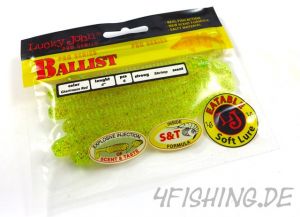 Lucky John Pro Series "BALLIST" in 4" (10,1 cm) in S16 CHARTREUSE RED
