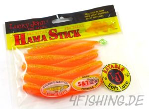 Lucky John Pro Series: Der Hama Stick in 3,5" Farbe ORANGE CHARTREUSE
