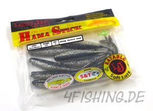 Lucky John Pro Series: Der Hama Stick in 3,5" Farbe FLASH MINNOW