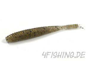 Lucky John Pro Series "S-Shad" 3,8" (9,6 cm) in GOLD ASPHALT