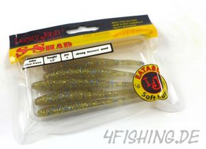 Lucky John Pro Series "S-Shad" 3,8" (9,6 cm) in SILVER PRAWN