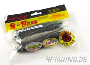 Lucky John Pro Series "S-Shad" 5,2" (13,2 cm) in FLASH MINNOW