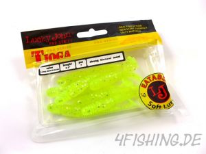 Lucky John Pro Series "TIOGA" in 2,9" (7,4 cm) in LIME CHARTREUSE - der Raubfischkiller!!!