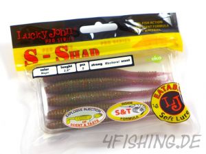 Lucky John Pro Series "S-Shad" 3,8" (9,6 cm) in MAGIC