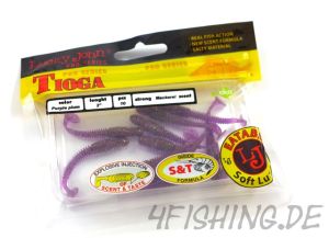 Lucky John Pro Series TIOGA in 2" (5,1 cm) in PURPLE PLUM - der Barsch- & Forellenkiller!!!