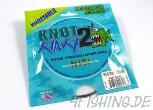 Single Strand Nickel-Titanium Vorfach "Knot 2 Kinky" in 18lbs (8,16 kg)