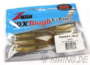 Z-Man Scented Paddlerz in 4" (10,5 cm) SHINER