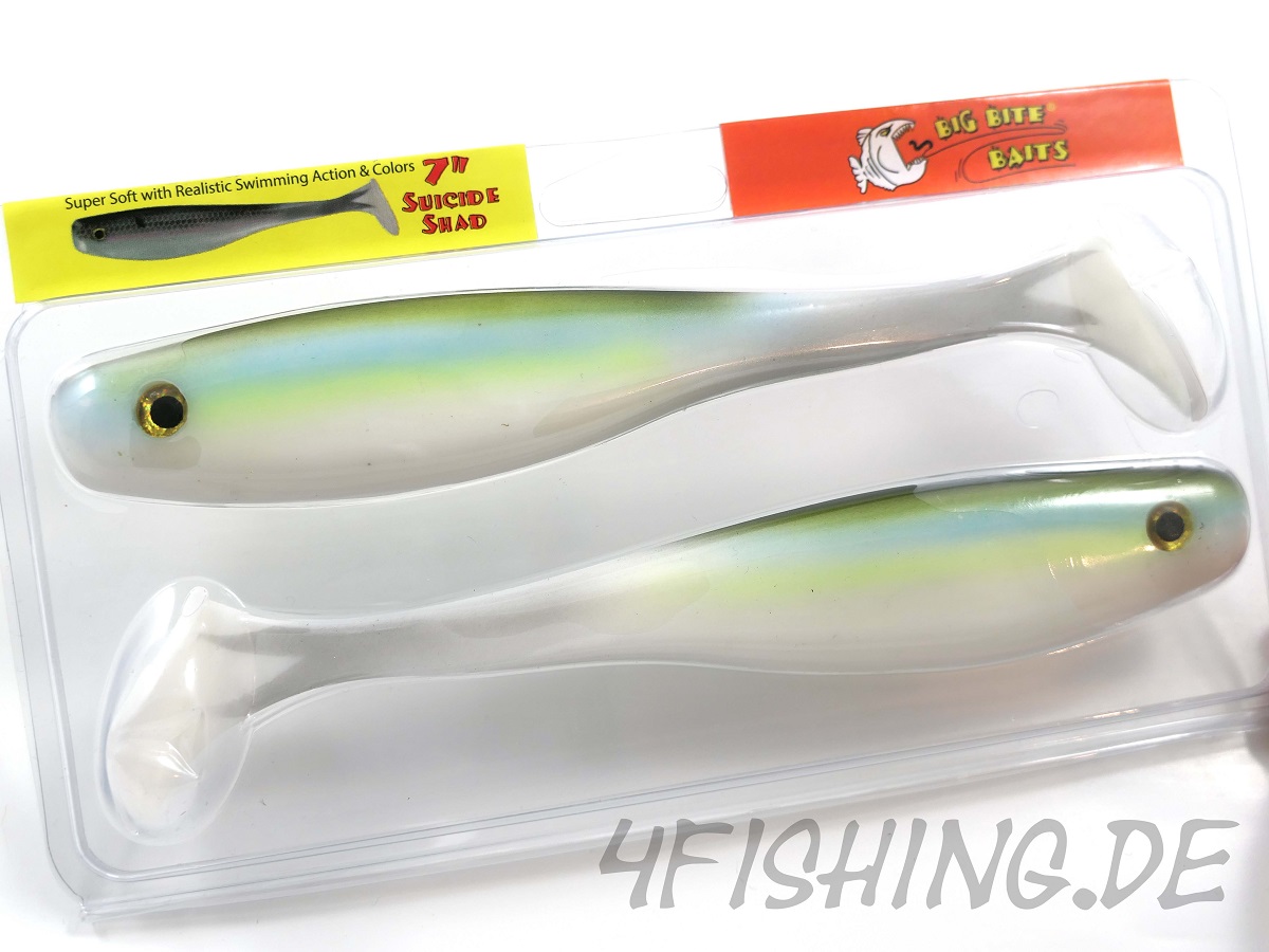 4fishing.de - Big Bite Baits 7 SUICIDE SHAD in SS GREEN