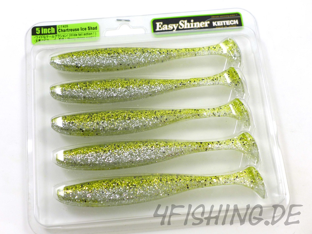 4fishing.de - Keitech, Easy Shiner, 5, Chartreuse Ice Shad