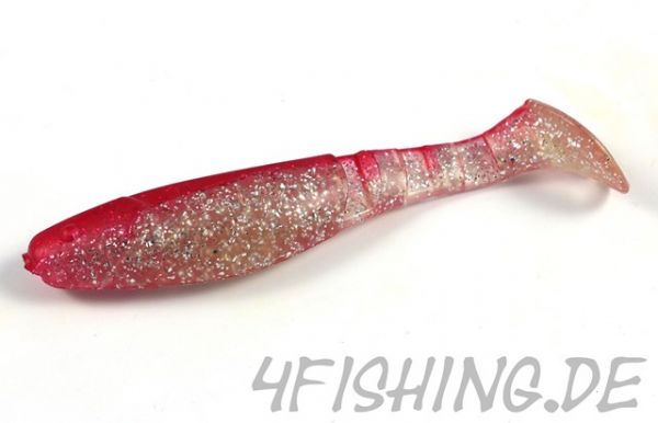 084 klar silber-glitter/rot