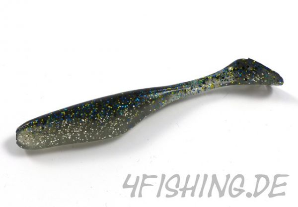 Bass Assassin Walleye Assassin (Turbo Sea Shad) in 4" BLUEGILL FLASH