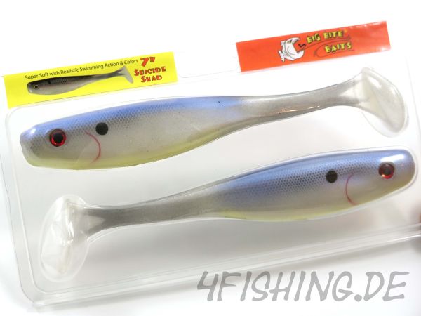 Big Bite Baits 7" SUICIDE SHAD in BLING