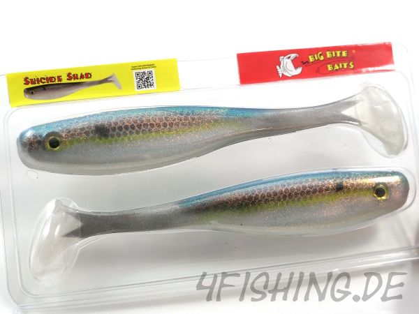 Big Bite Baits 7" SUICIDE SHAD in SS SHAD