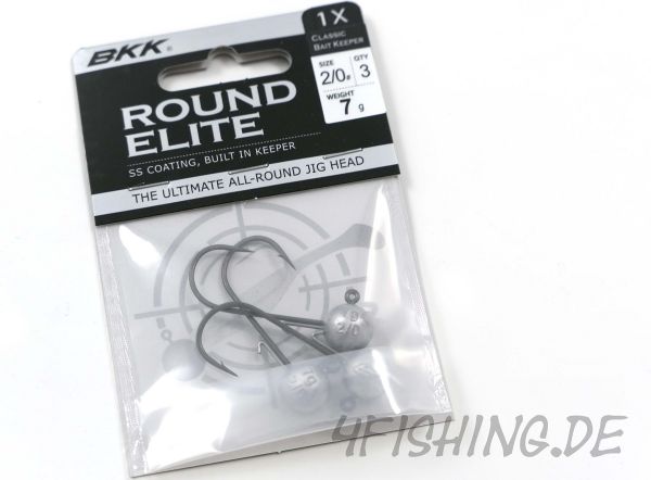 BKK Round Elite Classic Bait Keeper Jighaken - Größe 2/0