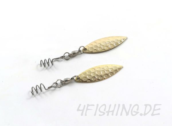 CAMO BLADE SPINS WILLOW BLÄTTER je 2 Stück in Silber oder Gold