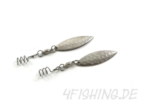 CAMO BLADE SPINS WILLOW BLÄTTER je 2 Stück in Silber oder Gold