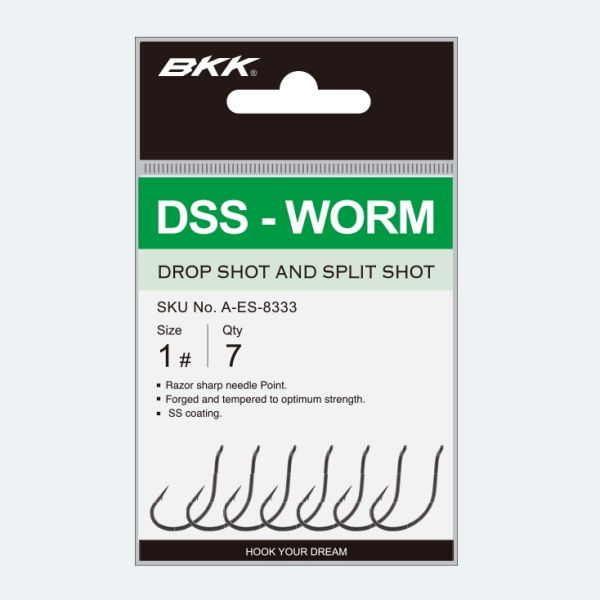 BKK DSS-WORM - der DROP-SHOT-Spezialhaken der Profis!!!