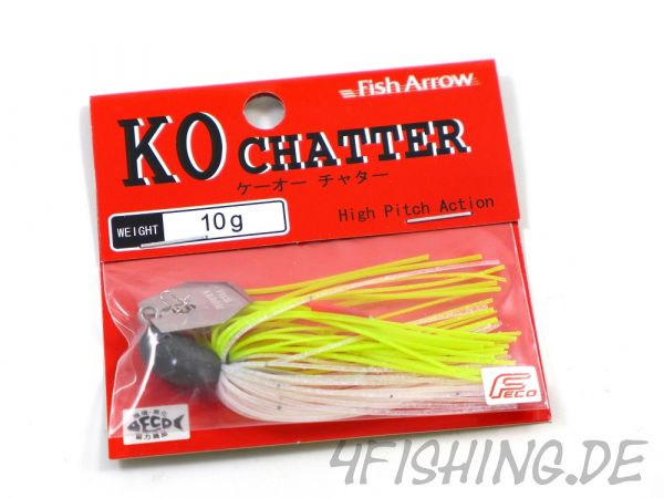 Der KO CHATTER 10 von FISH ARROW - der ultimative Chatterbait auf Barsch & Co.