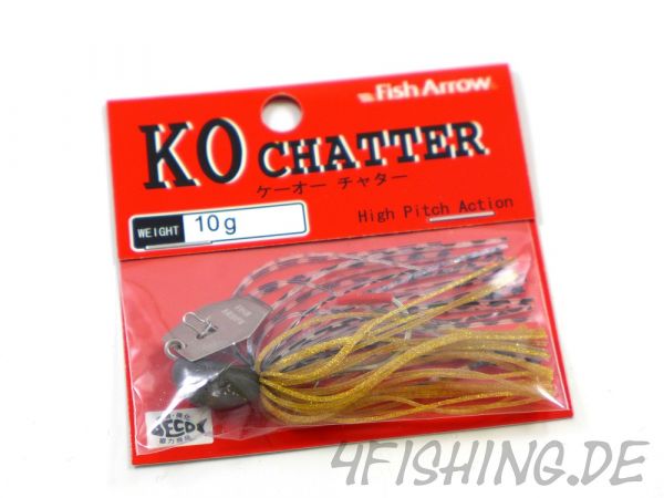 Der KO CHATTER 10 von FISH ARROW - der ultimative Chatterbait auf Barsch & Co.