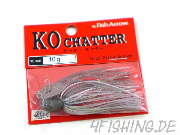 Der KO CHATTER 10 von FISH ARROW - der ultimative Chatterbait auf Barsch & Co.