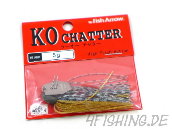 Der KO CHATTER 5 von FISH ARROW - der ultimative Chatterbait auf Barsch & Co.