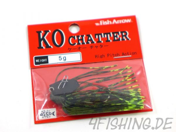 Der KO CHATTER 5 von FISH ARROW - der ultimative Chatterbait auf Barsch & Co.