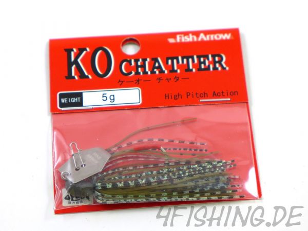 Der KO CHATTER 5 von FISH ARROW - der ultimative Chatterbait auf Barsch & Co.