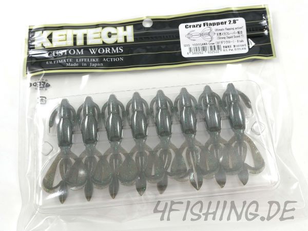 Der Crazy Flapper von KEITECH in 2,8" Farbe YODOGAWA CRAW