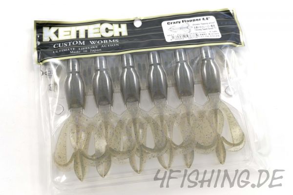 Der Crazy Flapper von KEITECH in 4,4" Farbe ELECTRIC GREEN CRAW