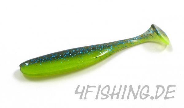 KEITECH Easy Shiner CHARTREUSE THUNDER in 2" - aromatisierter Topgummi aus Japan