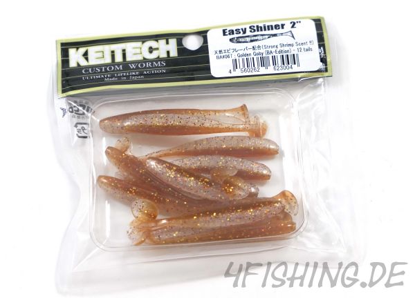 KEITECH Easy Shiner GOLDEN GOBY (BA-EDITION) in 2" - aromatisierter Topgummi aus Japan