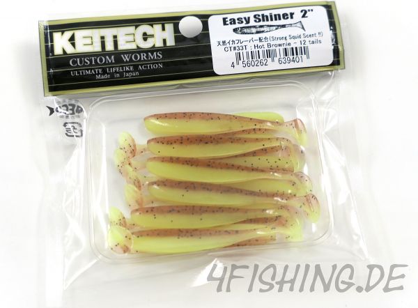 KEITECH Easy Shiner HOT BROWNIE in 2" - aromatisierter Topgummi aus Japan