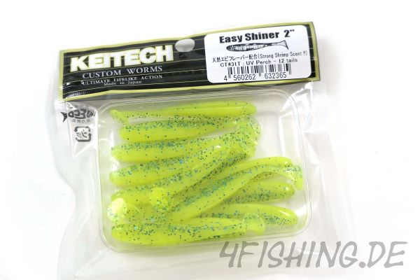 KEITECH Easy Shiner UV PERCH in 2" - aromatisierter Topgummi aus Japan