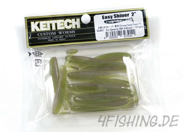 KEITECH Easy Shiner VIO GREENIE (BA-EDITION) in 2" - aromatisierter Topgummi aus Japan