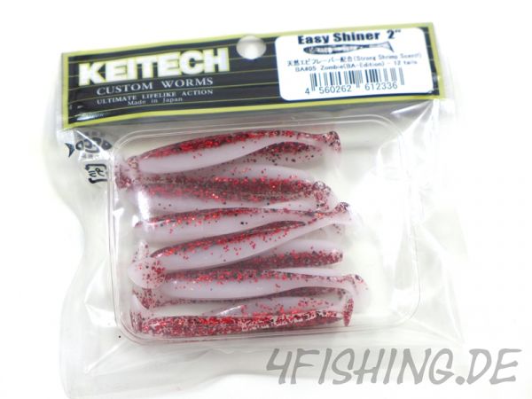 KEITECH Easy Shiner ZOMBIE (BA-EDITION) in 2" - aromatisierter Topgummi aus Japan